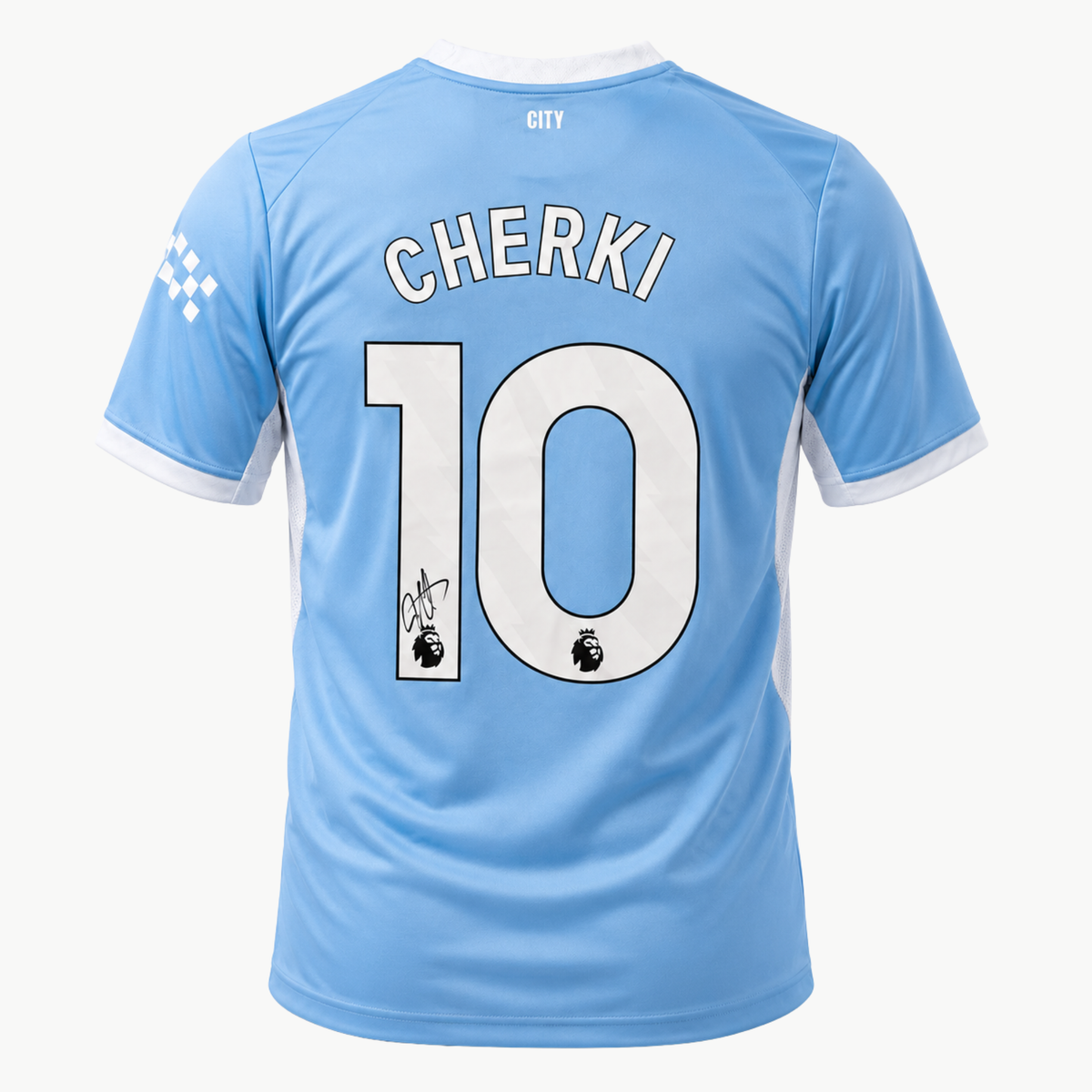 Rayan Cherki Signed Manchester City Home Shirt 2026