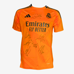 Real Madrid Team Signed Away Shirt - 2024-25