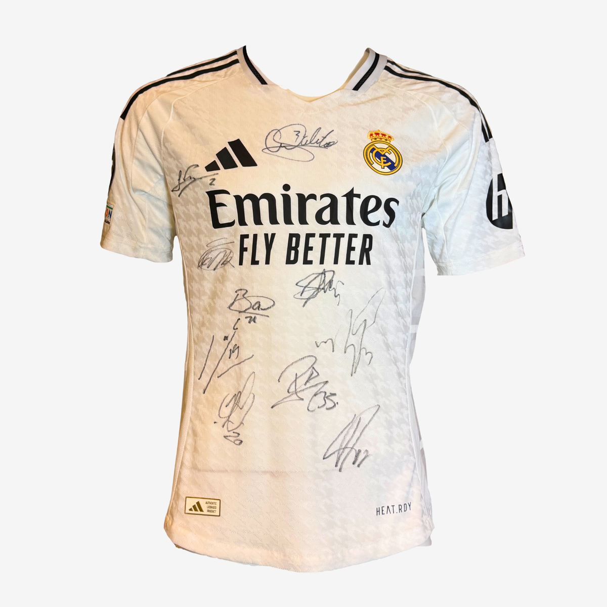 Real Madrid Team Signed Home Shirt - 2024-25