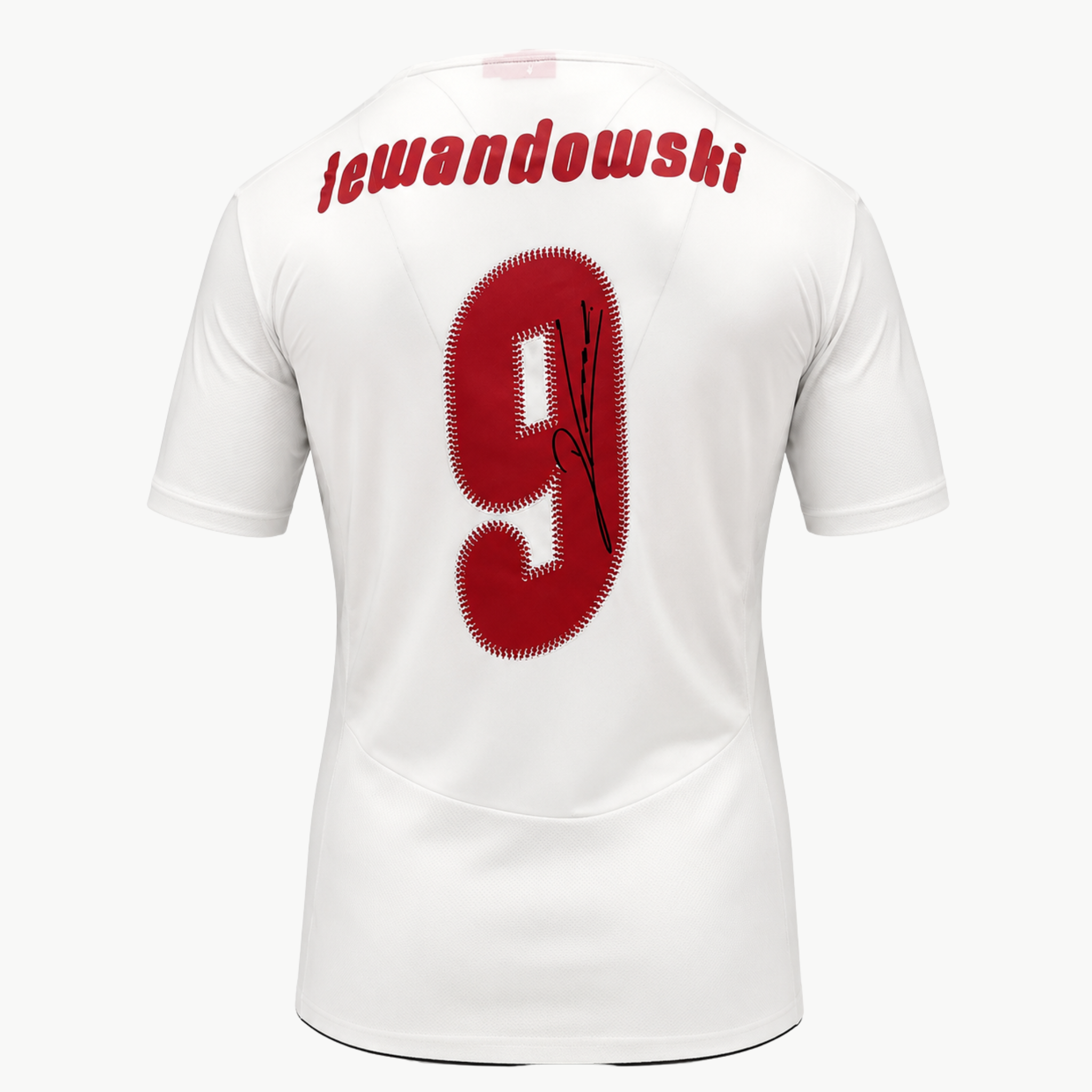 Robert Lewandowski Signed Original Poland Shirt - 2008 Home