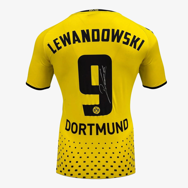 Robert_Lewandowski_Signed_Original_Borussia_Dortmund_Football_Shirt_-_2011-12_Home | Iconic Shirts