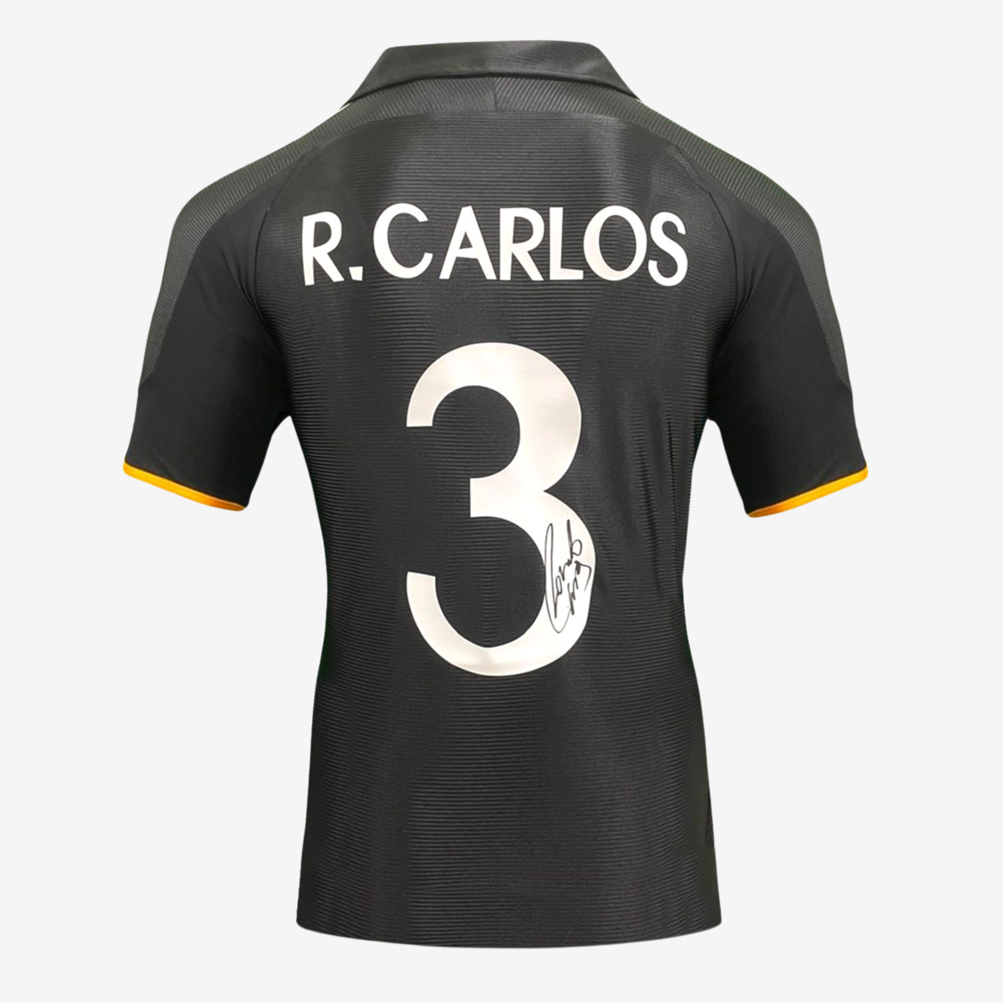 Roberto Carlos Signed Real Madrid Football Shirt - 1999-2000 Away