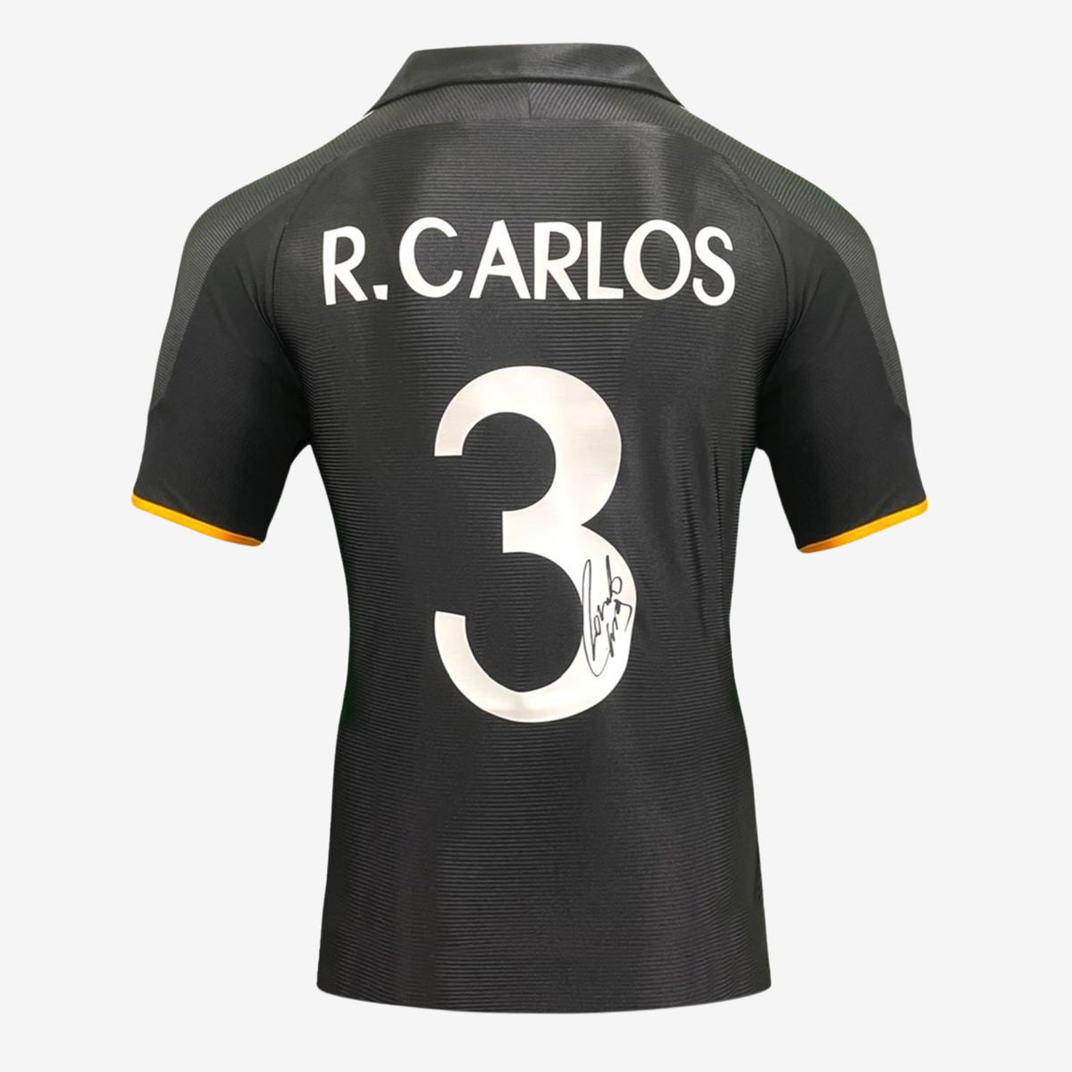 Roberto Carlos Signed Real Madrid Football Shirt - 1999-2000 Away
