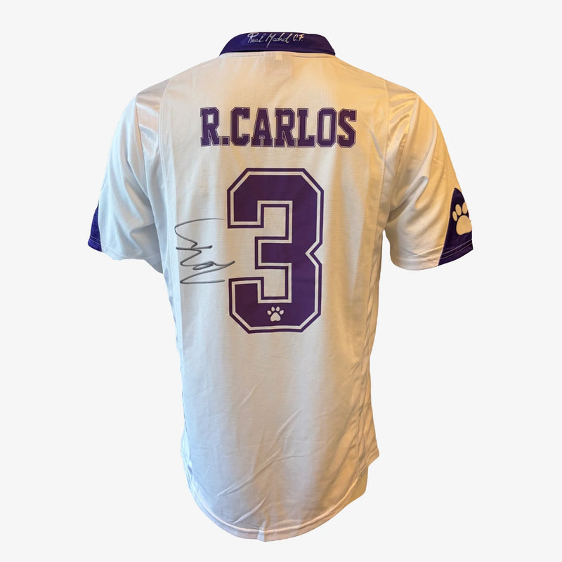 Von Roberto Carlos signiertes Real-Madrid-Heimtrikot_1997 | Iconic Shirts