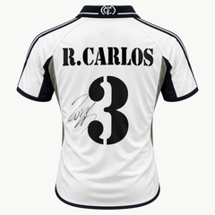 Roberto Carlos Signed Real Madrid Home Football Shirt – 2000–01