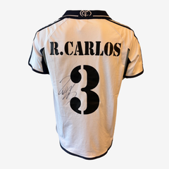 Roberto Carlos Signed Real Madrid Home Football Shirt – 2000–01