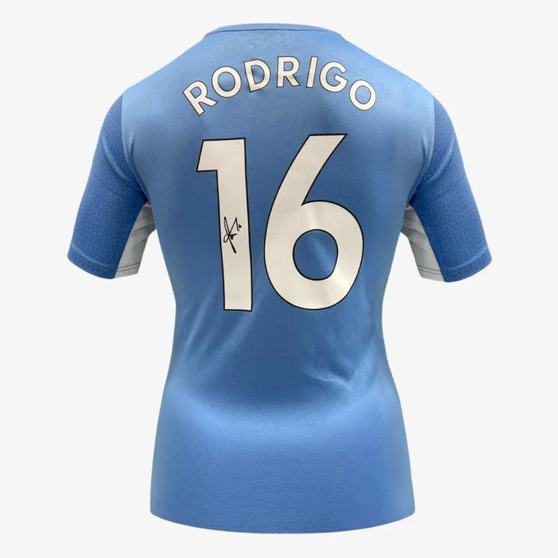 Rodri_Signed_Manchester_City_Football_Shirt_-_2021-22_Home | Iconic Shirts