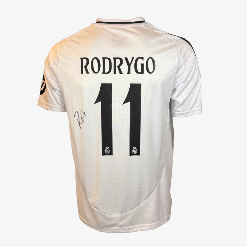 RodrygoSignedRealMadridHomeShirt_2024_25-back | Iconic Shirts
