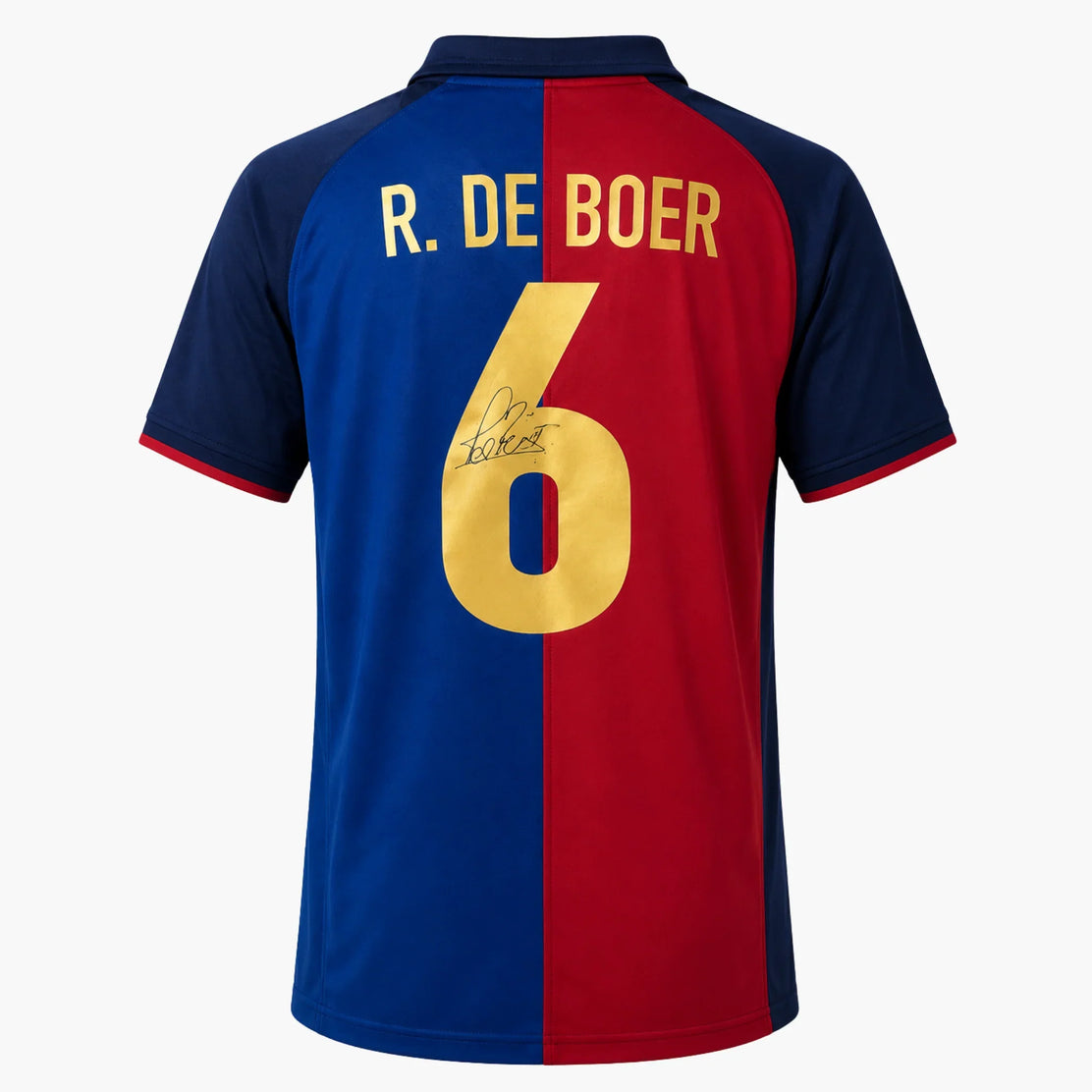 Maillot du centenaire 1999 signé RonalddeBoer du FC Barcelone | Iconic Shirts
