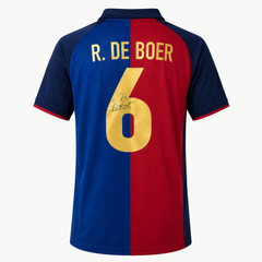 Ronald de Boer Signed FC Barcelona 1999 Centenary Shirt