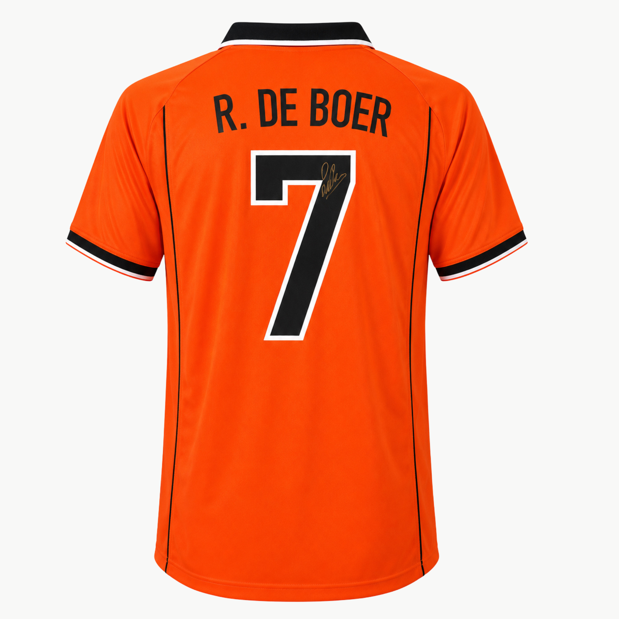 Ronald de Boer Signed Netherlands 1998 Home Shirt
