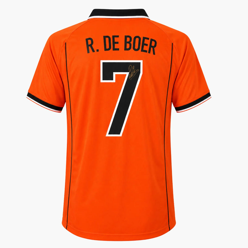 RonalddeBoerSignedNetherlands1998HomeShirt | Iconic Shirts