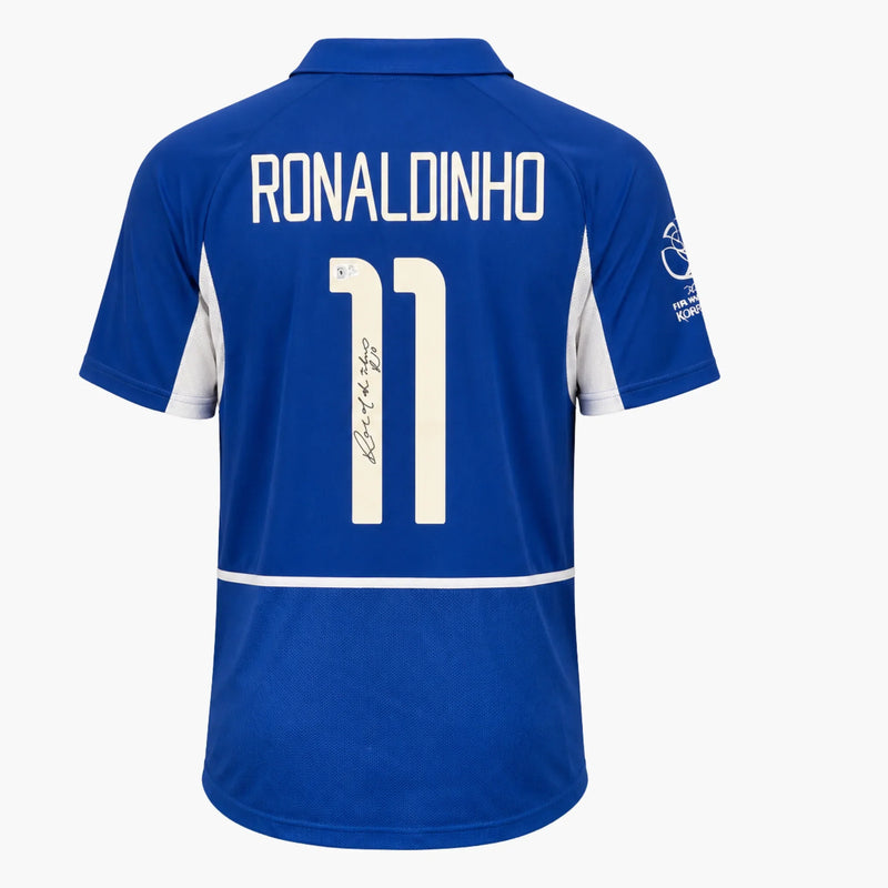 RonaldinhoSignedBrazil2002AwayShirt | Iconic Shirts