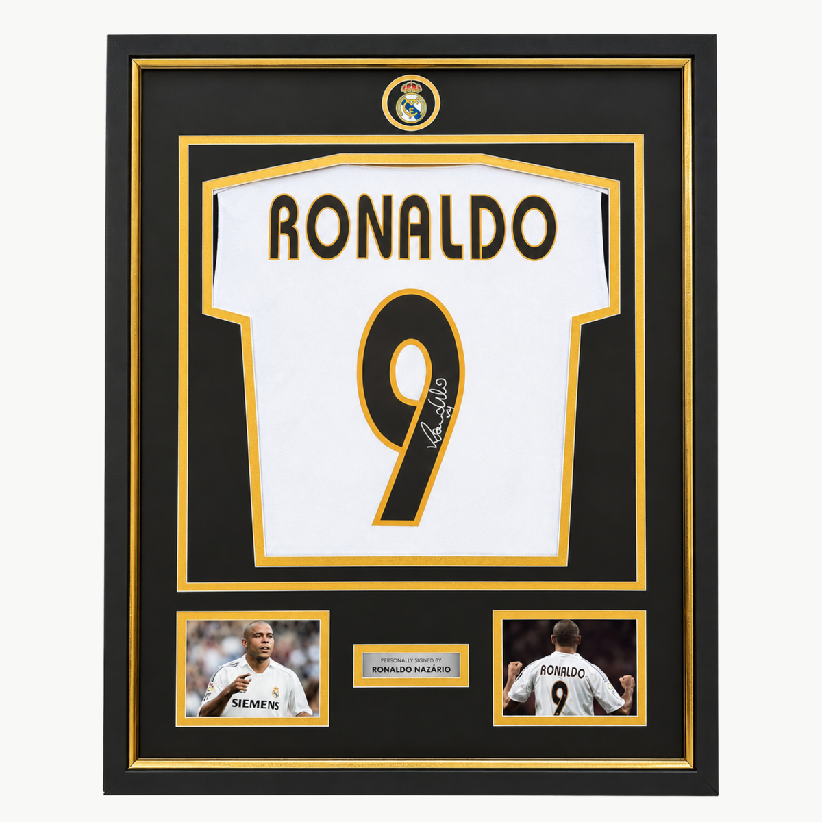 Ronaldo Nazário Signed Real Madrid Shirt – Premium Framed