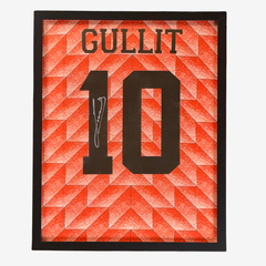 Ruud Gullit Signed Holland 1988 Retro Shirt – Framed