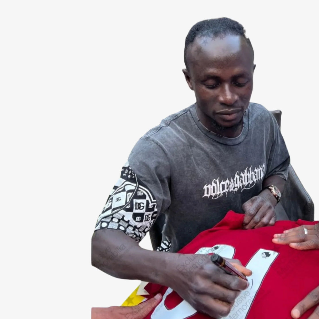 SadioManeSignedLiverpoolFootballShirt-2019-20Home-photoproof | Iconic Shirts