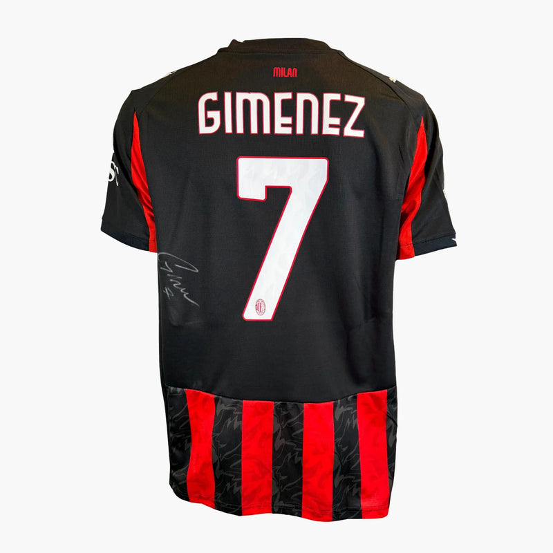 Santiago Gimenez signiertes AC-Milan-Heimtrikot 2025_26 | Iconic Shirts