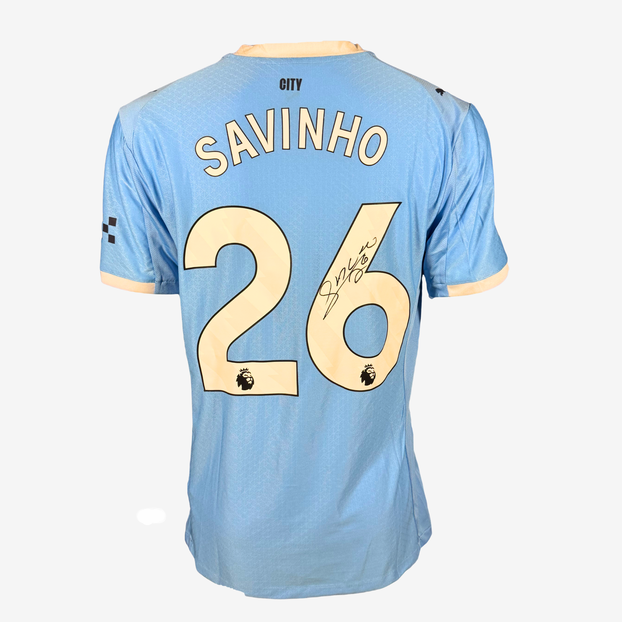 Savinho signiertes Manchester City Heimtrikot 2025-2026