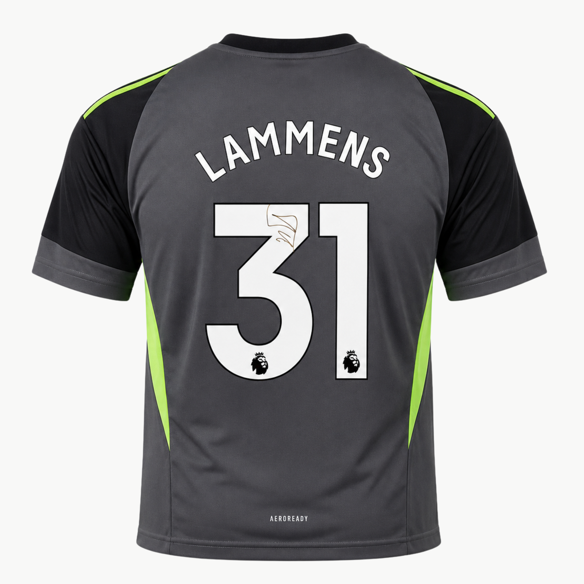 Senne Lammens Signed Manchester United Goalkeeper Shirt