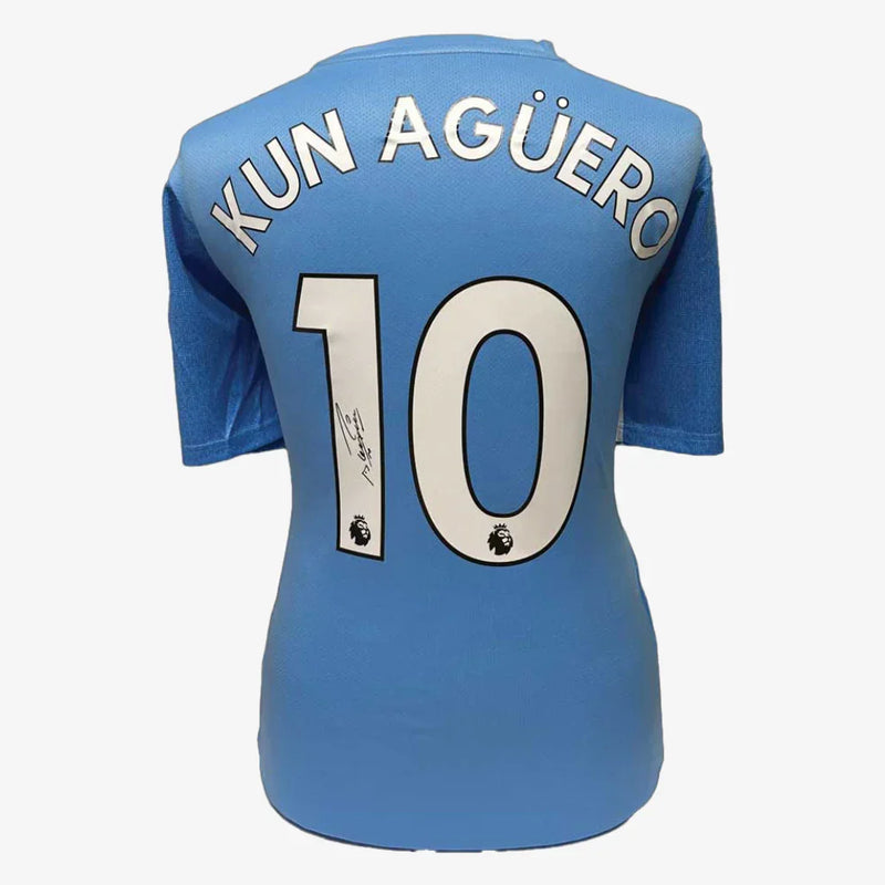 SergioAgueroSignedManchesterCityFootballShirt-2021-22Home | Iconic Shirts