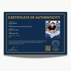 Sergio Agüero Signed Manchester City Shirt Legends Collectors Box Set