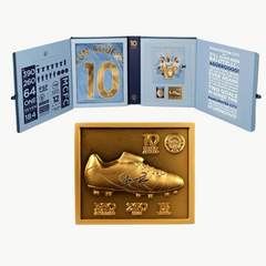 Sergio Agüero Signed Manchester City Shirt Legends Collectors Box Set
