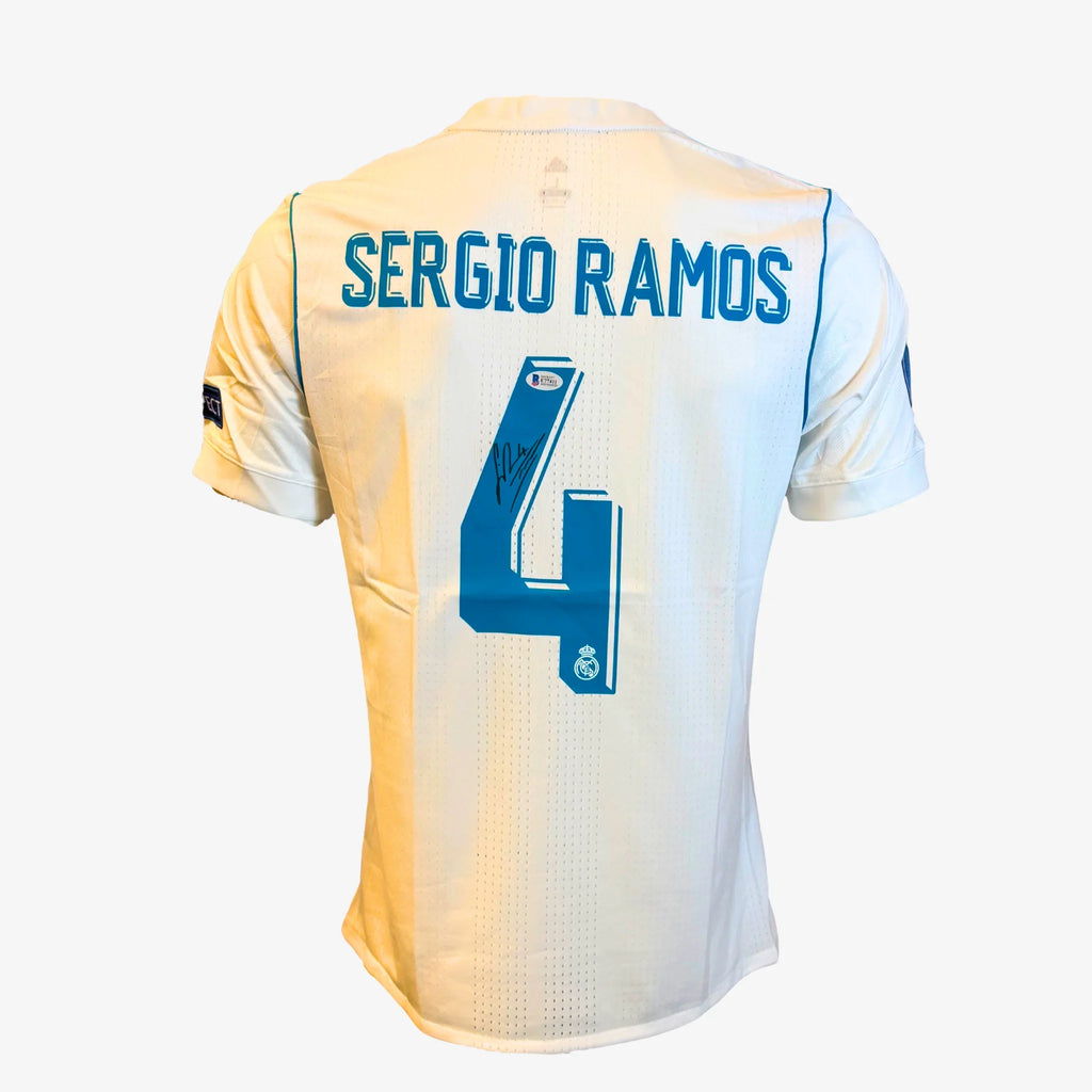 Sergio Ramos Signed Real Madrid Shirt - 2017-18 Champions League