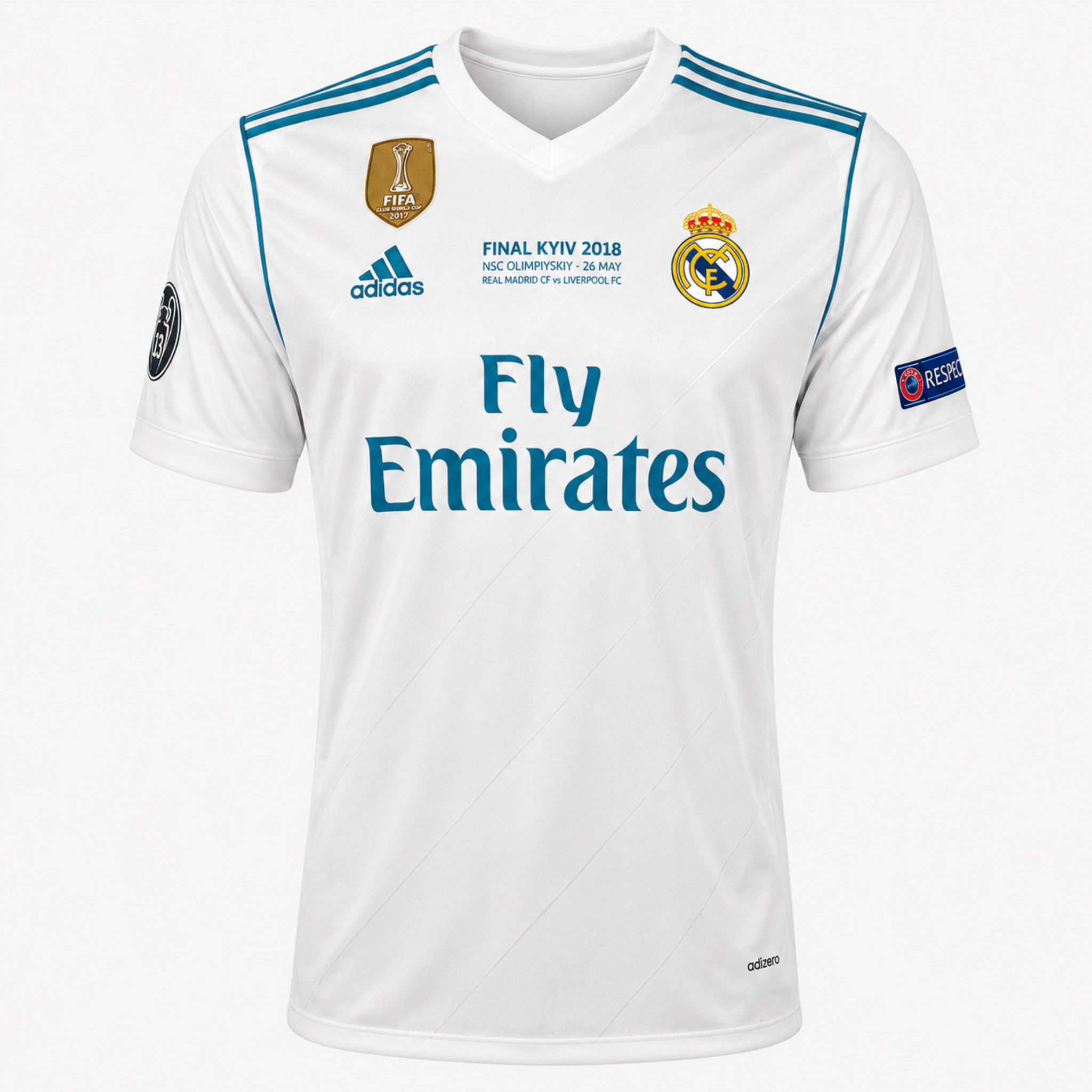Sergio Ramos Signed Real Madrid Shirt - 2017-18 Champions League Final Kyiv