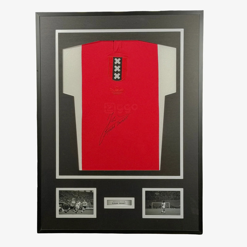 SjaakSwart signiertes Ajax-Jubiläumstrikot – gerahmt | Iconic Shirts
