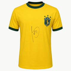 Socrates Signed Brazil 1982 Retro Shirt