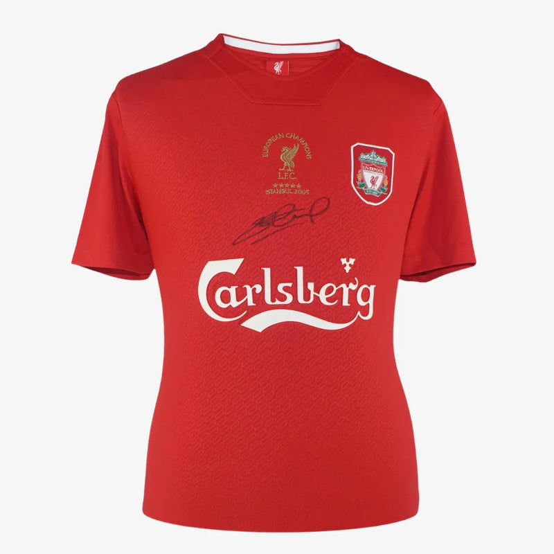 Steven_Gerrard_Signed_Liverpool_Football_Shirt_-_2005_Champions_League_Final | Iconic Shirts