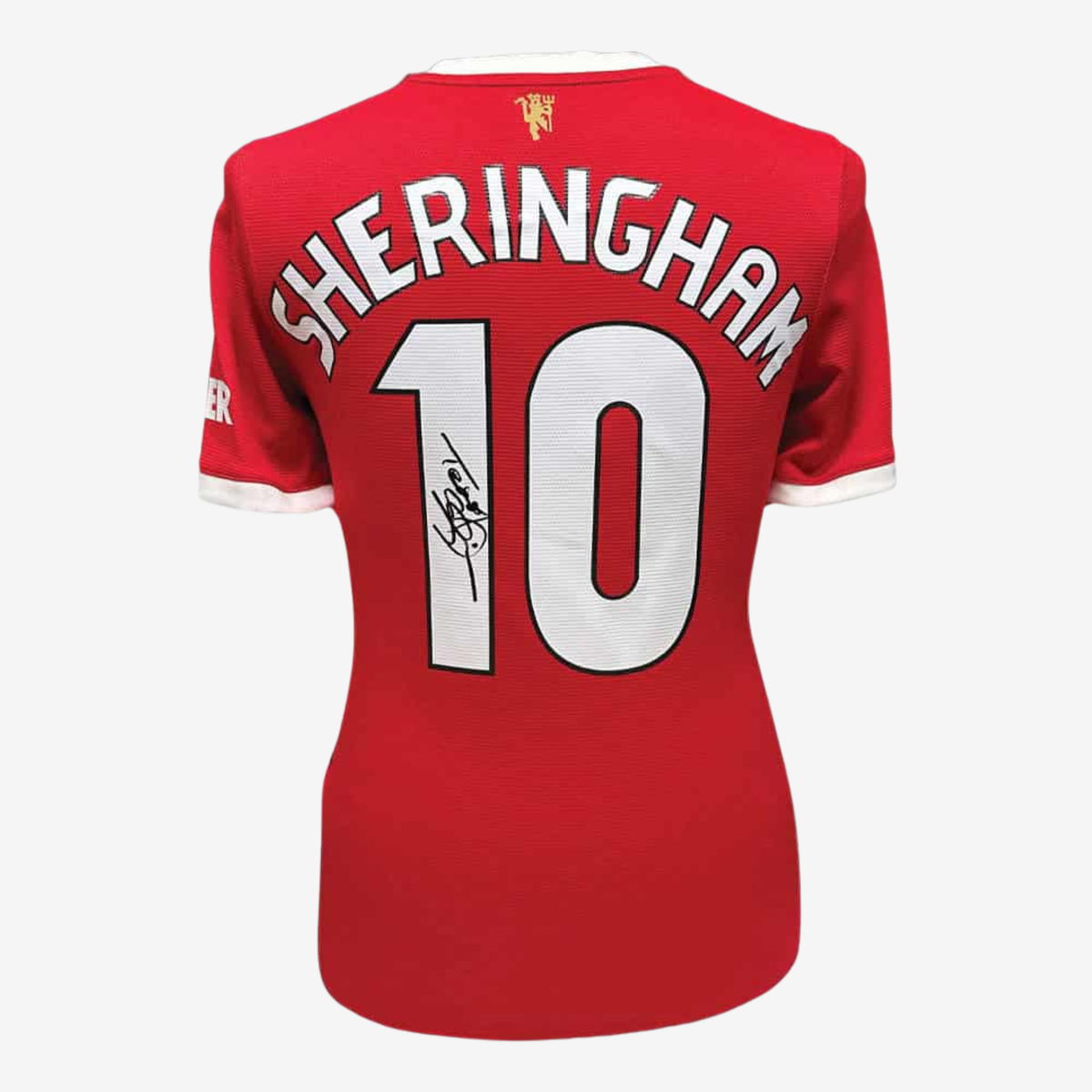 Teddy Sheringham Signed Manchester United Football Shirt – 2021–22
