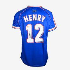 Thierry Henry Signed France - 1998 Home Shirt - Iconic Shirts