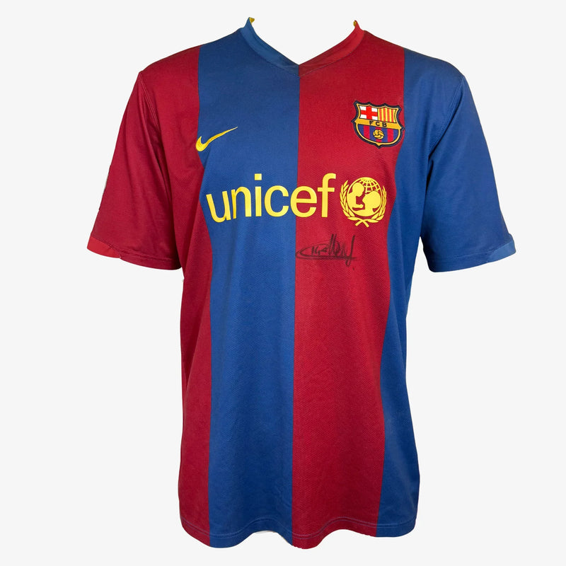 ThierryHenrySignedOriginalFCBarcelonaFootballShirt-2006-07Home-front | Iconic Shirts