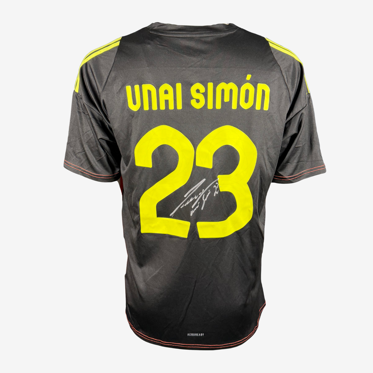 Unai Simón Signed Spain Goalkeeper Shirt - EURO 2024