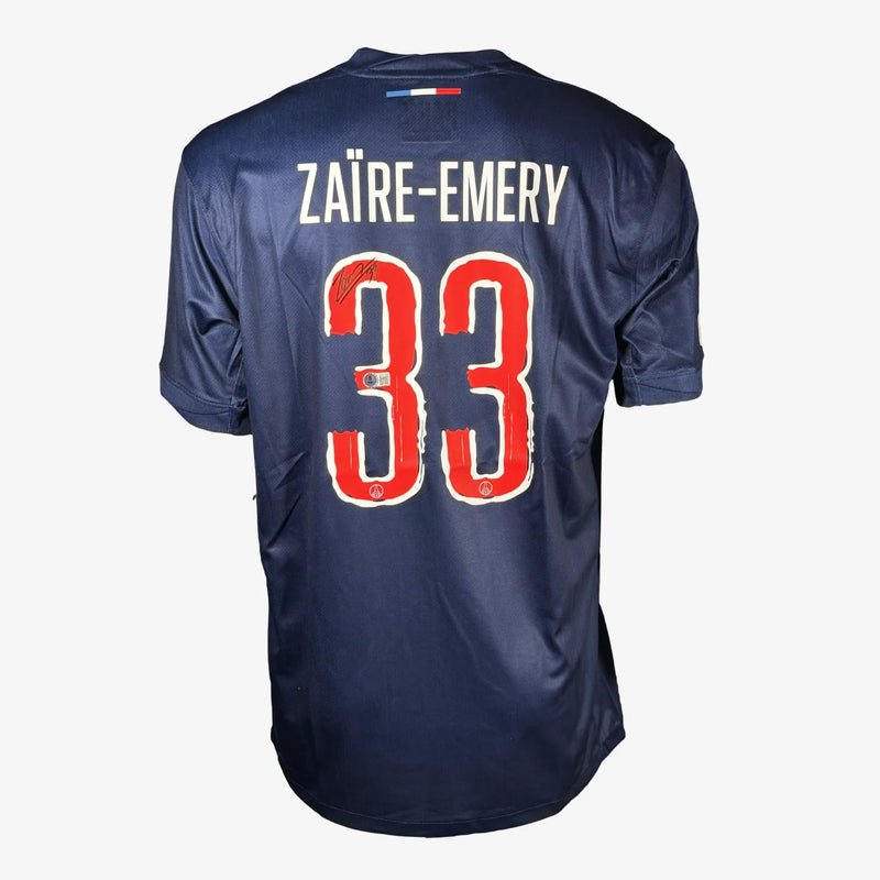 WarrenZaire-EmerySignedParisSaint-Germain2024_25HomeShirt | Iconic Shirts