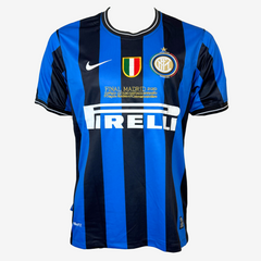 Wesley Sneijder Gesigneerd Inter Milan Voetbalshirt - 2010 Thuis Champions League Finale