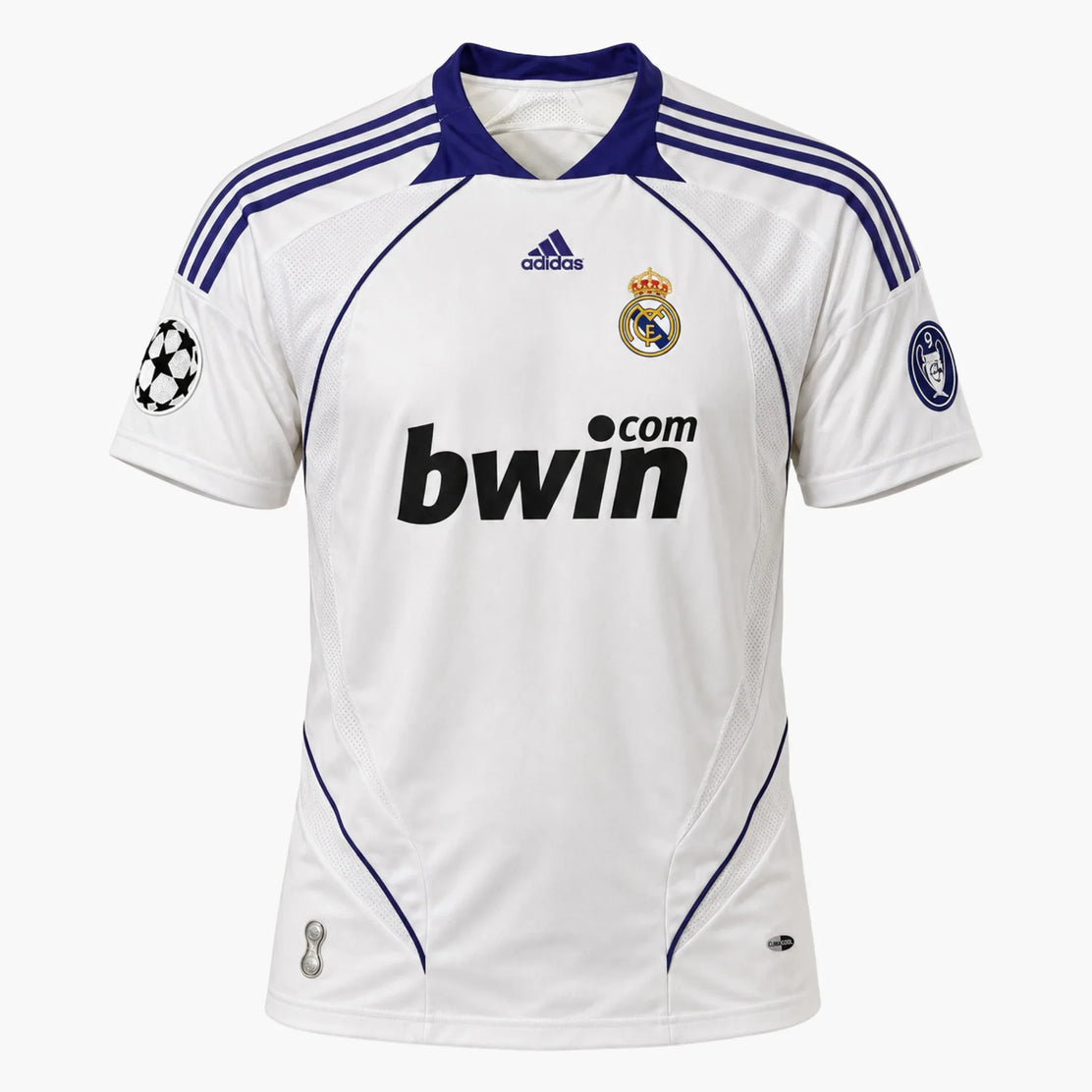 Maillot domicile du Real Madrid signé par Wesley Sneijder 2007-2008 - face avant | Iconic Shirts