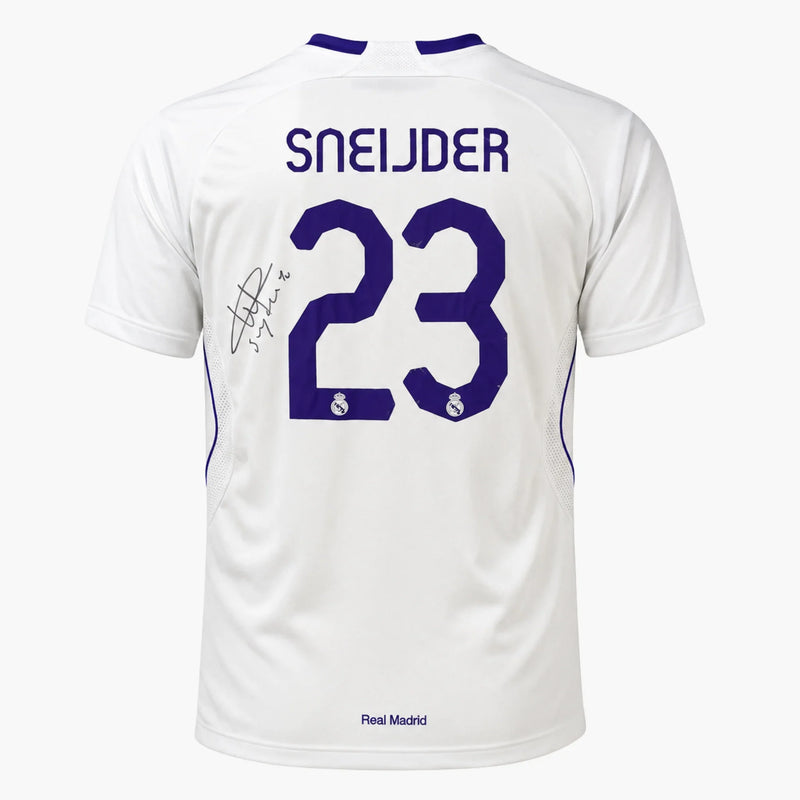 WesleySneijderSignedRealMadrid2007-2008HomeShirt | Iconic Shirts