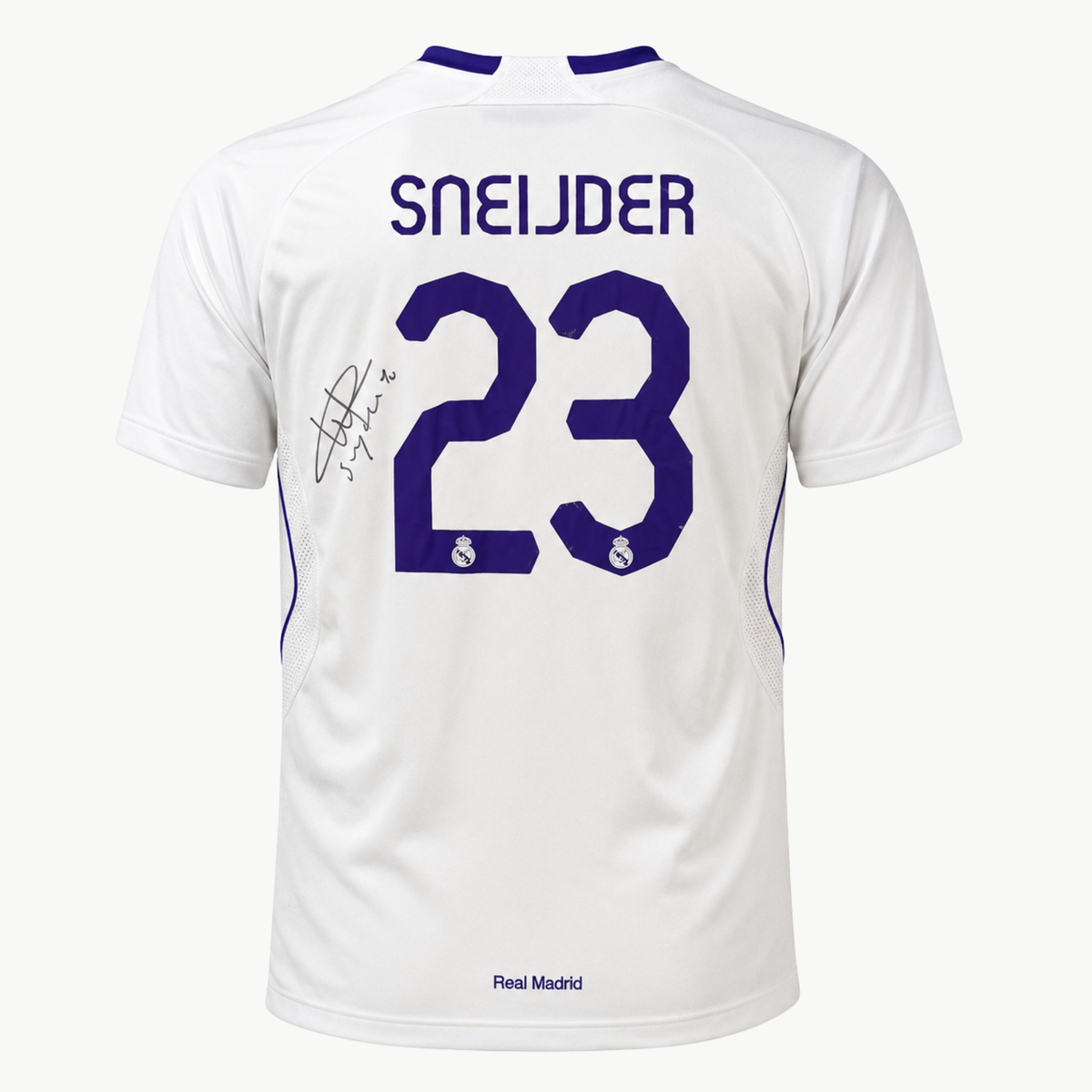 Wesley Sneijder Signed Real Madrid 2007-2008 Home Shirt