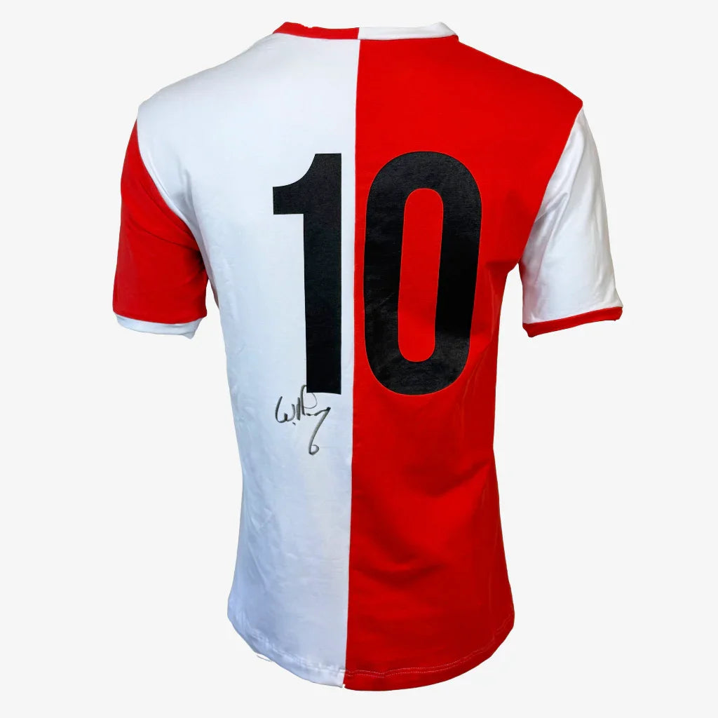 WillemvanHanegemSignedFeyenoordFootballShirt-Home-back | Iconic Shirts