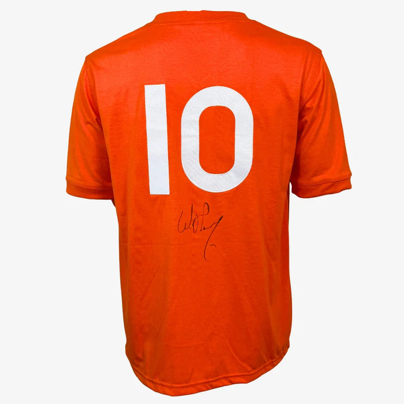 WillemvanHanegemSignedNetherlandsFootballShirt-Home-back | Iconic Shirts