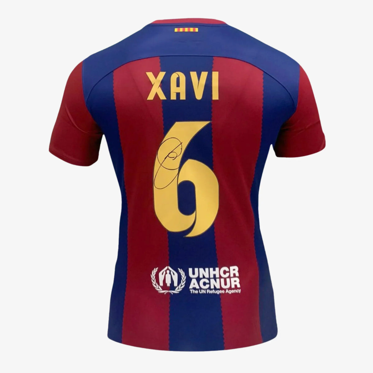 Maillot de football domicile FC Barcelone signé par Xavi Hernandez - 2023-24 | Iconic Shirts