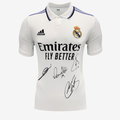 Zidane, Ronaldo, Roberto Carlos & Raúl Signed Real Madrid Shirt