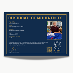 Zinedine Zidane Signed France Football Shirt