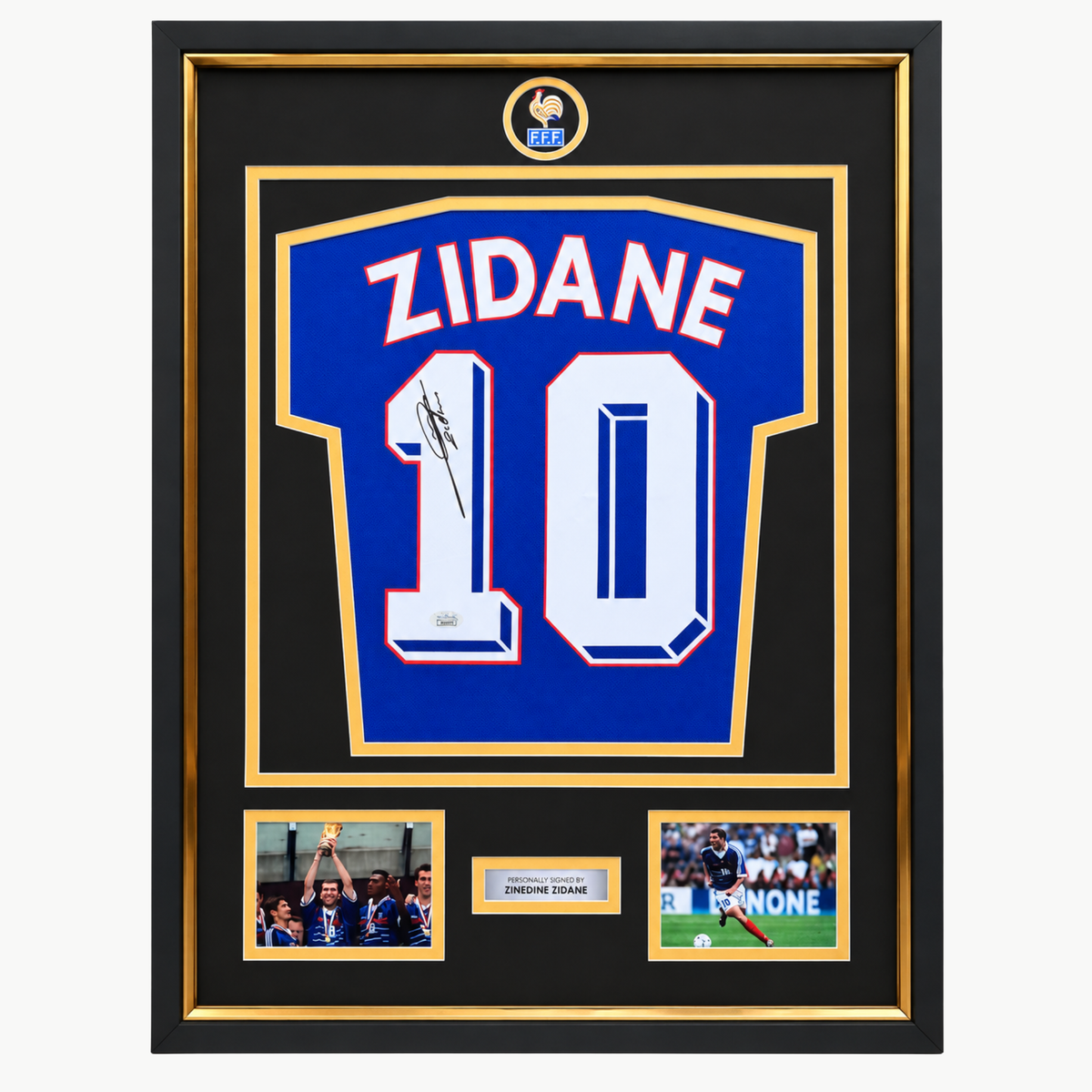 Zinedine Zidane Signed France Football Shirt – Premium Framed