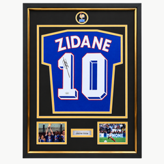 Zinedine Zidane Signed France Football Shirt – Premium Framed