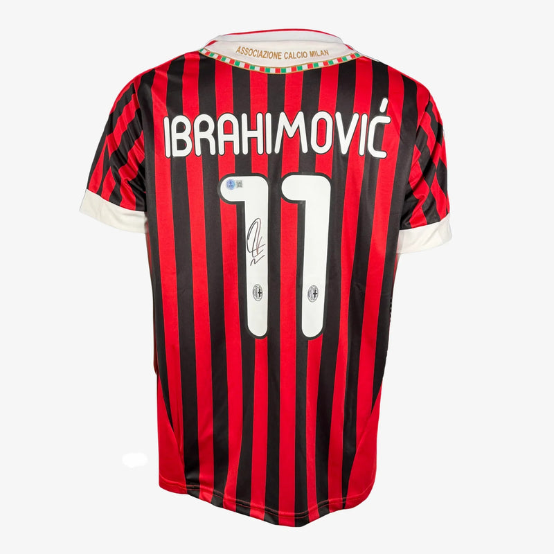 ZlatanIbrahimovicSignedACMilan-2011_12HomeShirt | Iconic Shirts